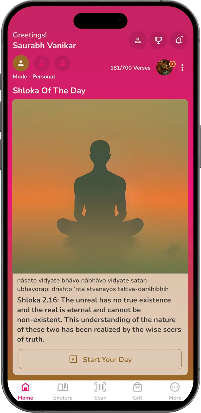 Begin Each Day with the Gita's Wisdom